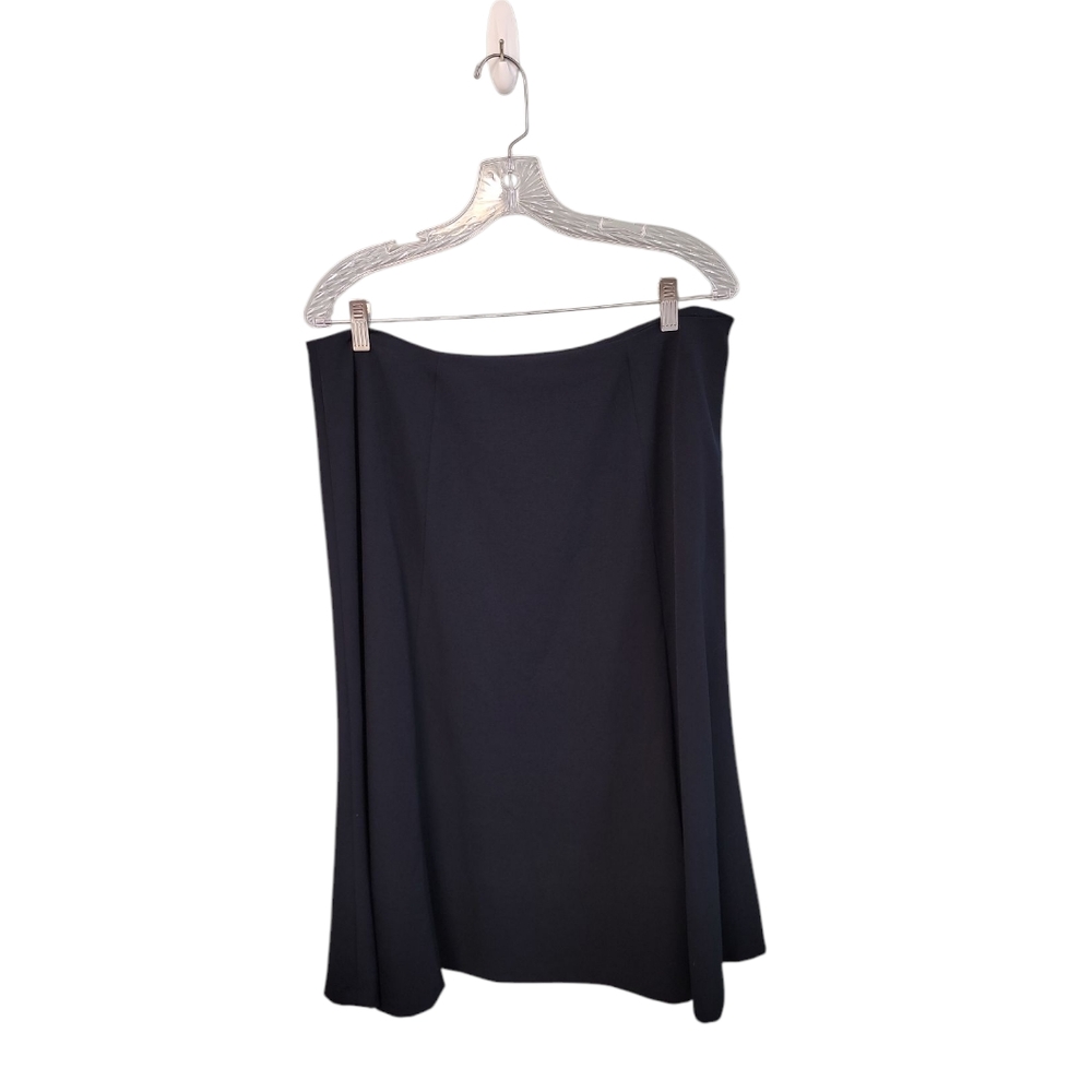 Chaps Navy Knee Length Office‎ Siren Corpwear Career Skirt Womens 14
